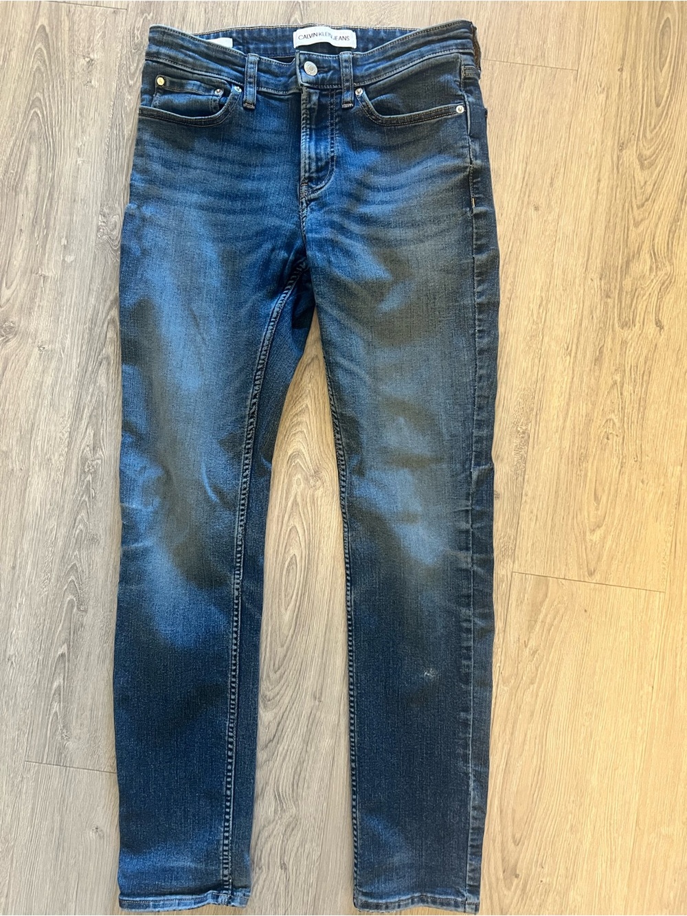 Calvin Klein Men's Slim Fit Dark Blue Jeans